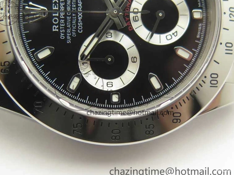 904L Bracelet 1:1 Black Daytona Edition Noob Dial Case 116520 Best SS and SA4130 1219